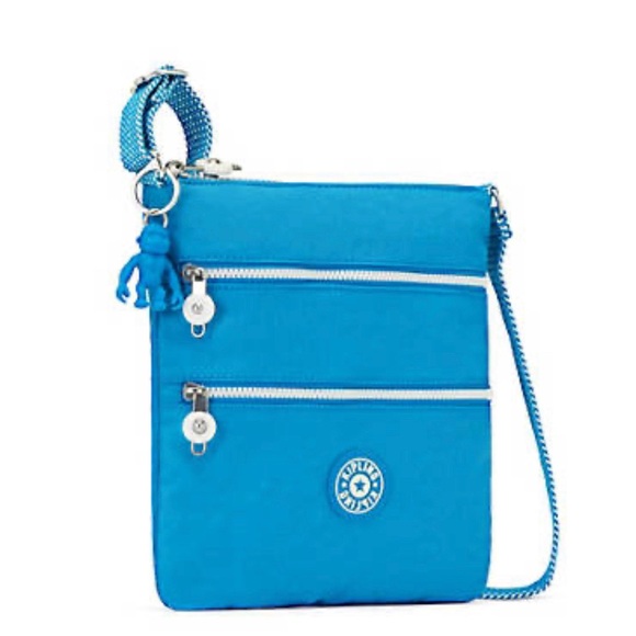 NWT Kipling Eager Blue Keiko Mulit Zip Crossbody - Picture 5 of 6